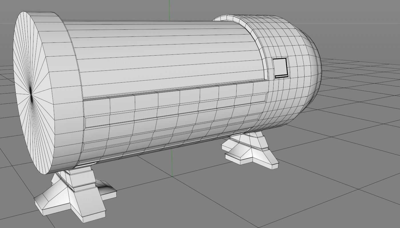 Sci Fi Bed 3D model_18