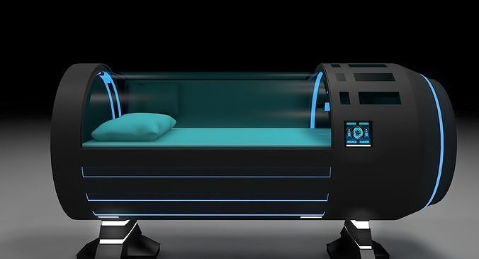 Sci Fi Bed 3D model