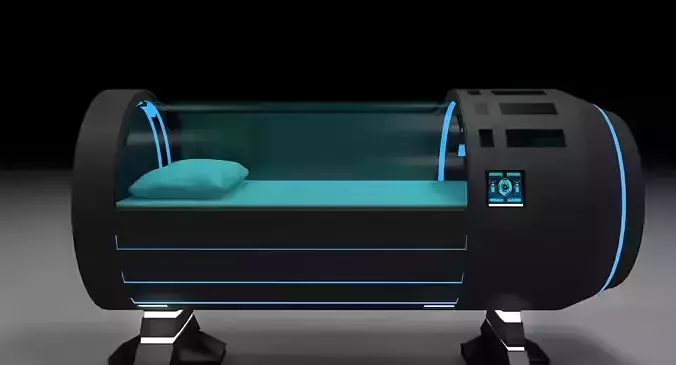 Sci Fi Bed 3D model