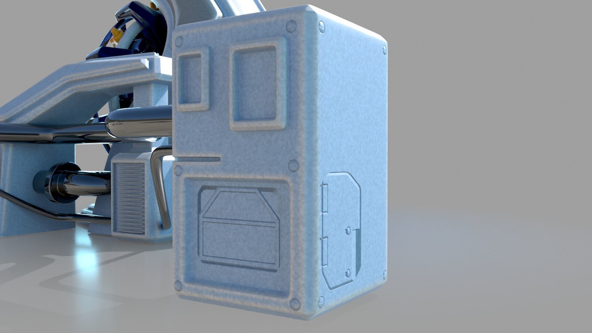 Sci fi portal 3D model_9