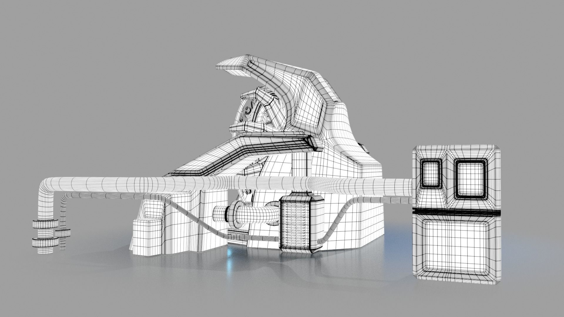Sci fi portal 3D model_14