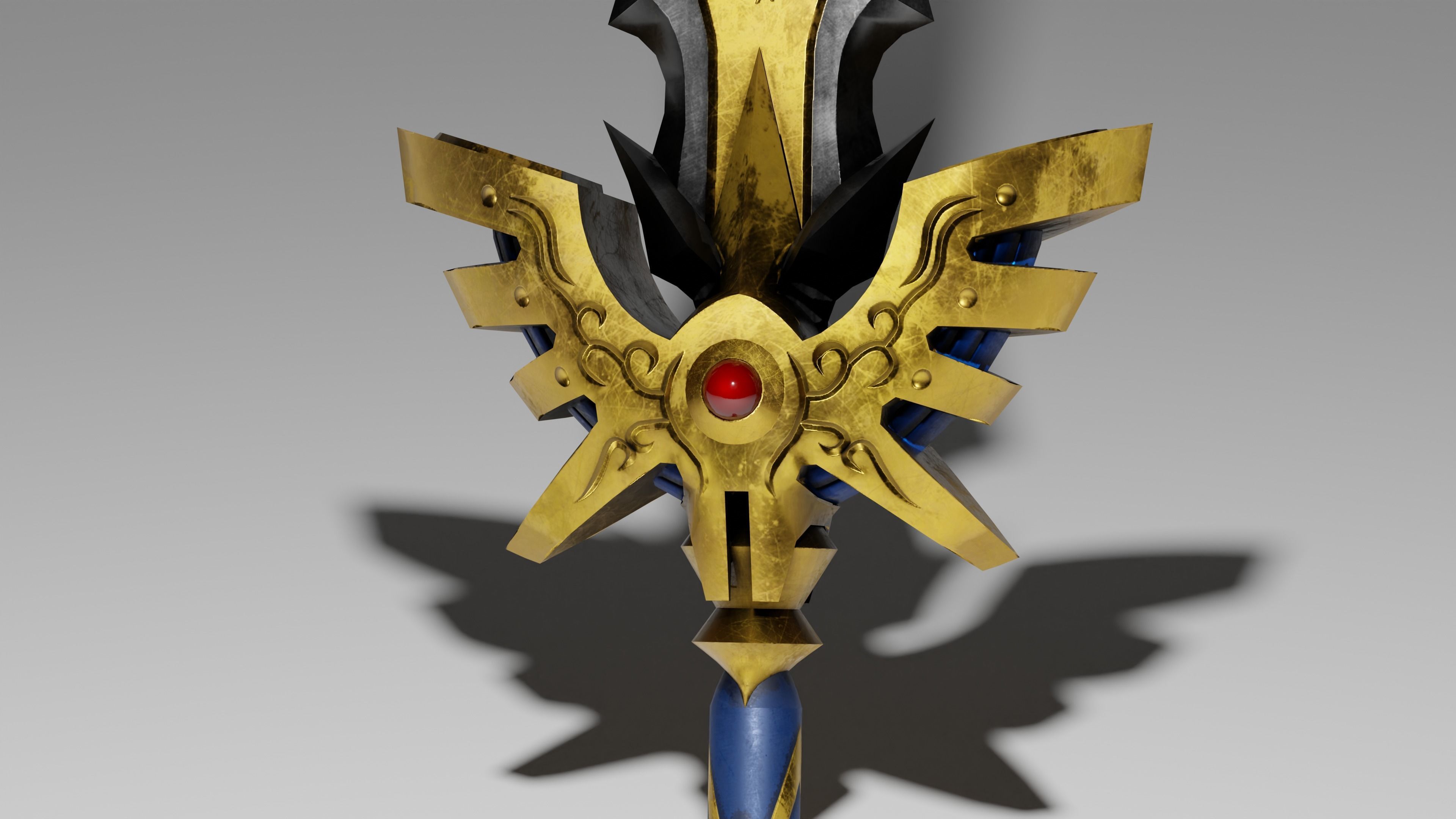 Sword of Light Low-poly 3D model_3