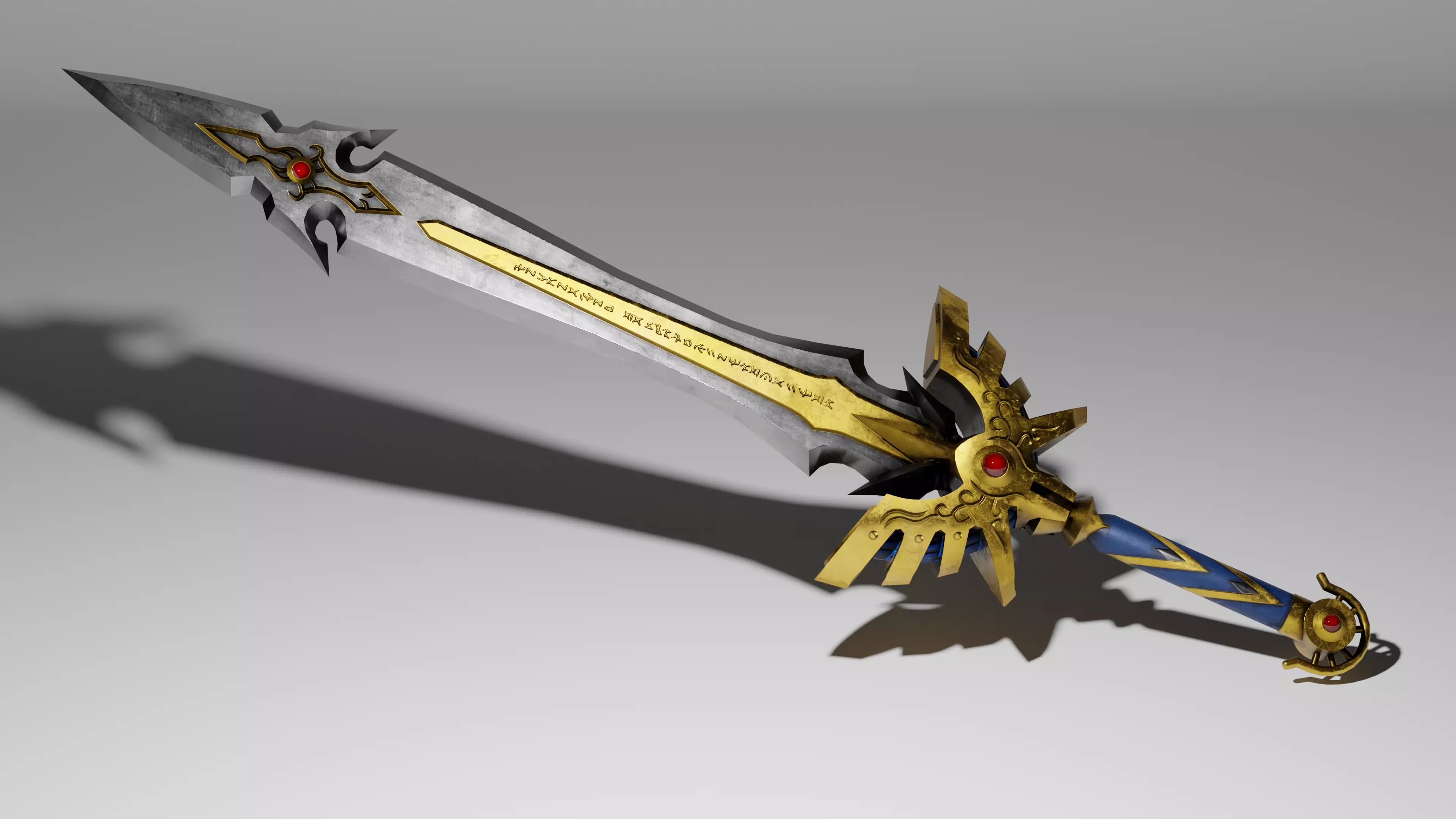 Sword of Light Low-poly 3D model_0
