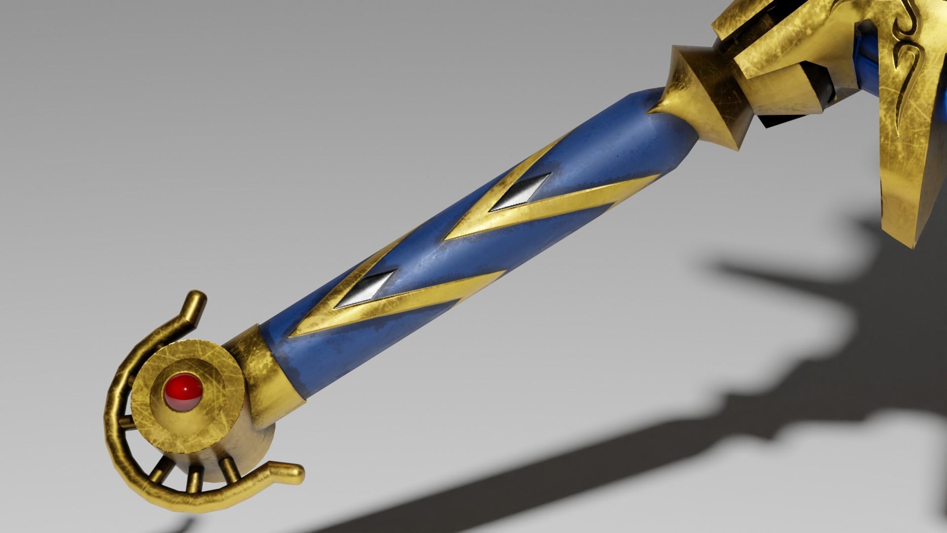 Sword of Light Low-poly 3D model_5
