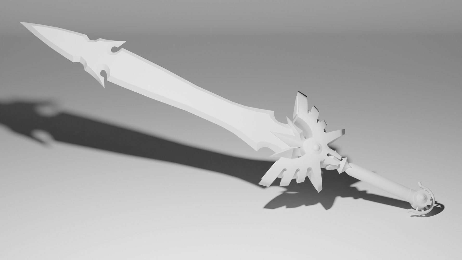 Sword of Light Low-poly 3D model_6
