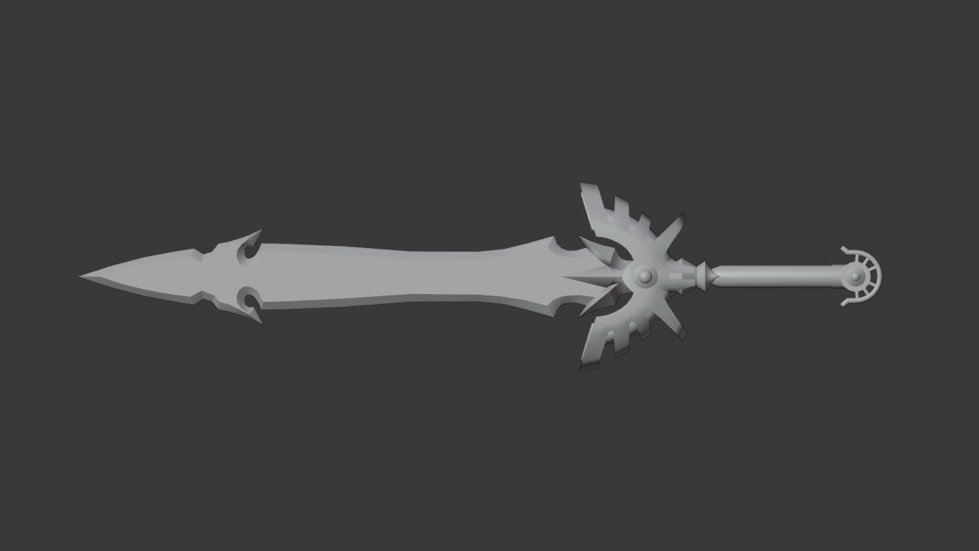 Sword of Light Low-poly 3D model_7
