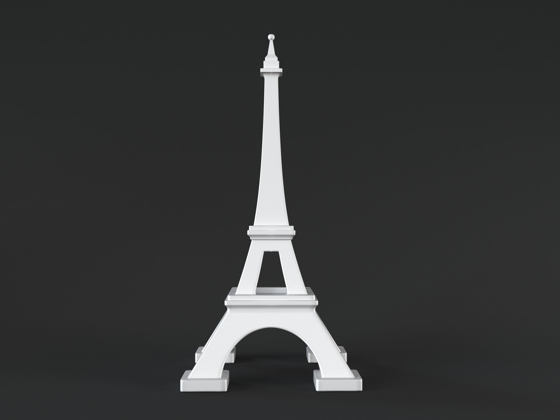 Eiffel Simple Tower 3D print model_4