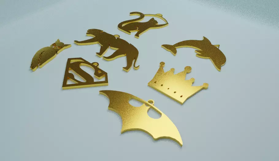 Pendant models 3D print model