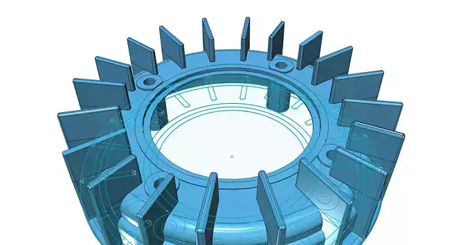 COOLING FAN MOTOR CULTIVATOR 3D print model