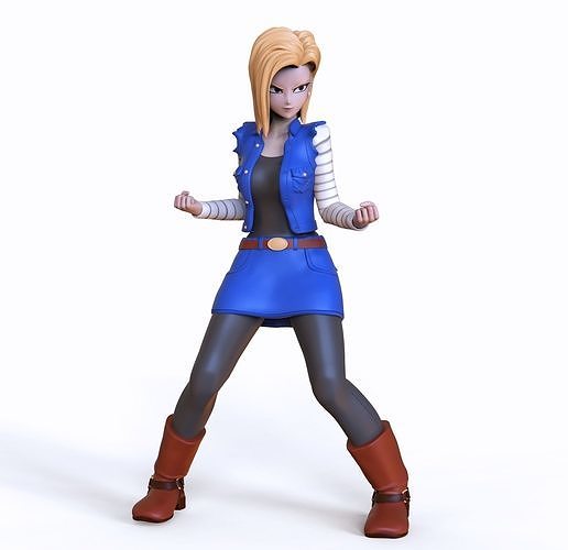 Android 18 NSFW Dragon ball 3D print model