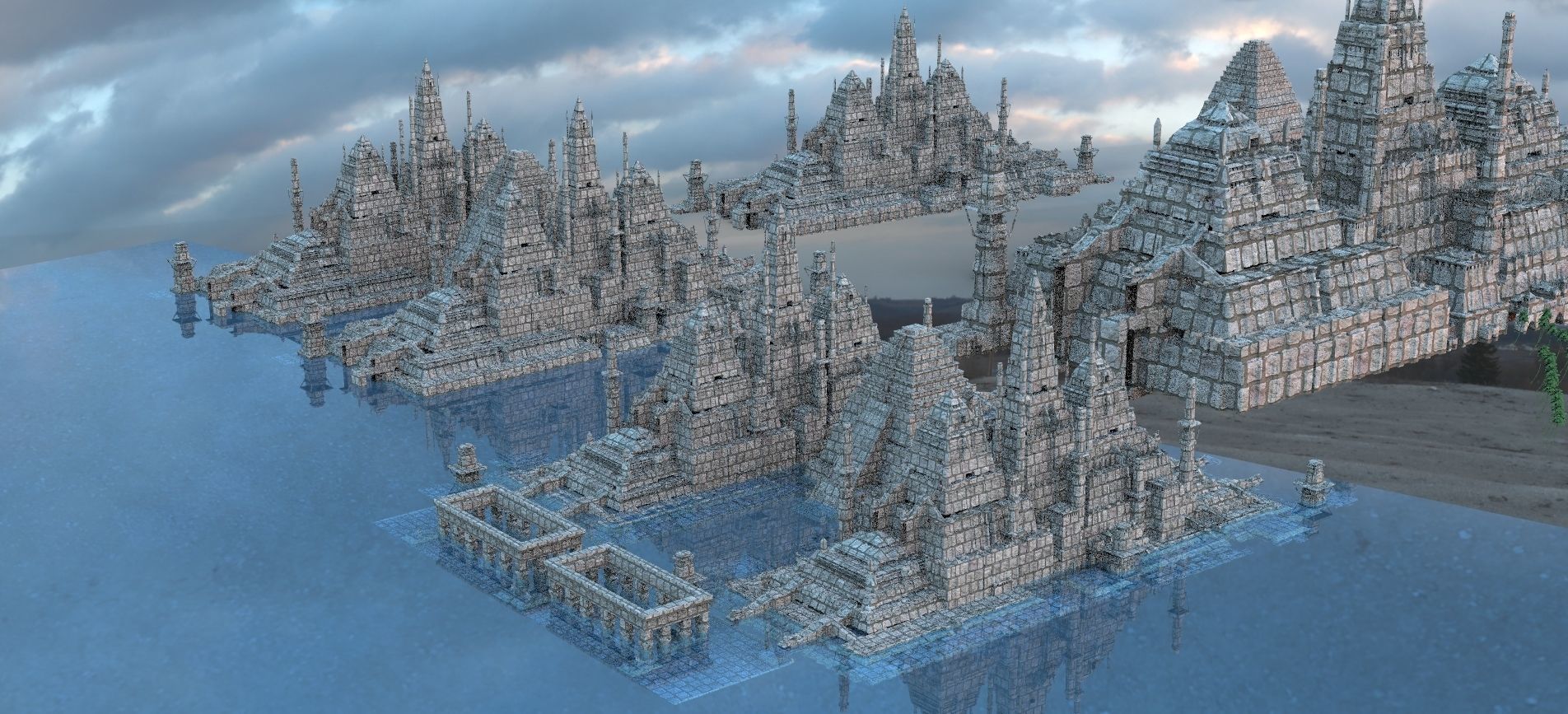 Ancient Egypt Kit bash Nile Full collection 1 3D model_14