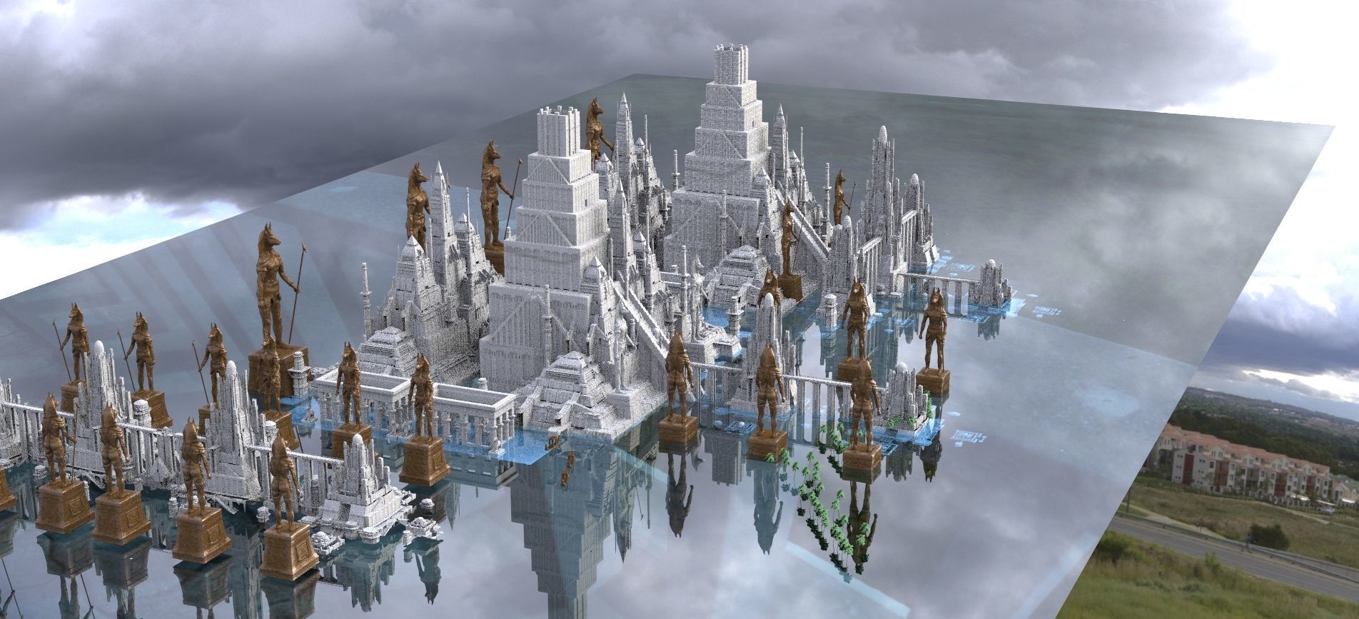 Ancient Egypt Kit bash Nile Full collection 1 3D model_10