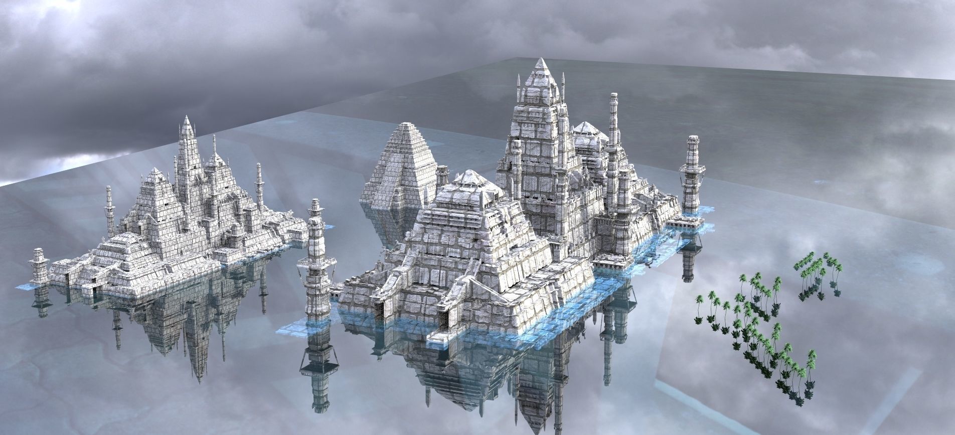 Ancient Egypt Kit bash Nile Full collection 1 3D model_12