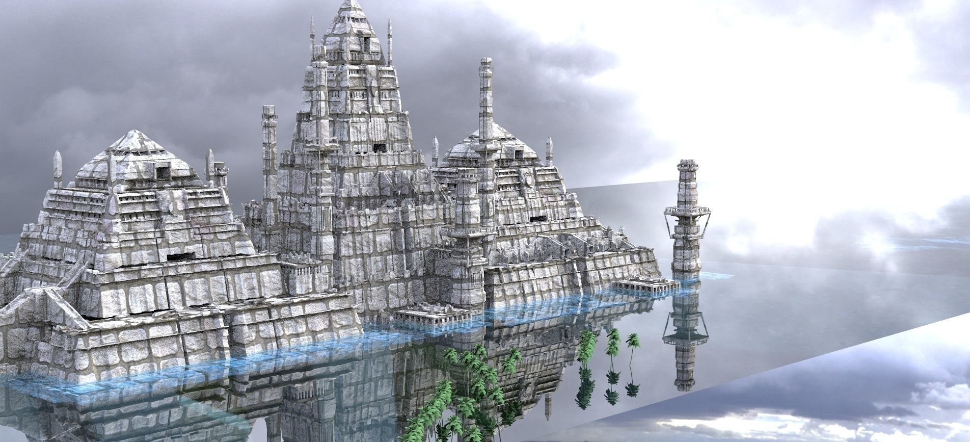 Ancient Egypt Kit bash Nile Full collection 1 3D model_5