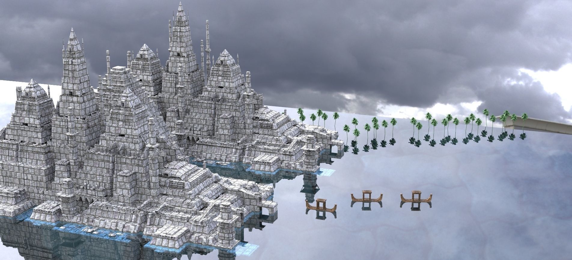 Ancient Egypt Kit bash Nile Full collection 1 3D model_2