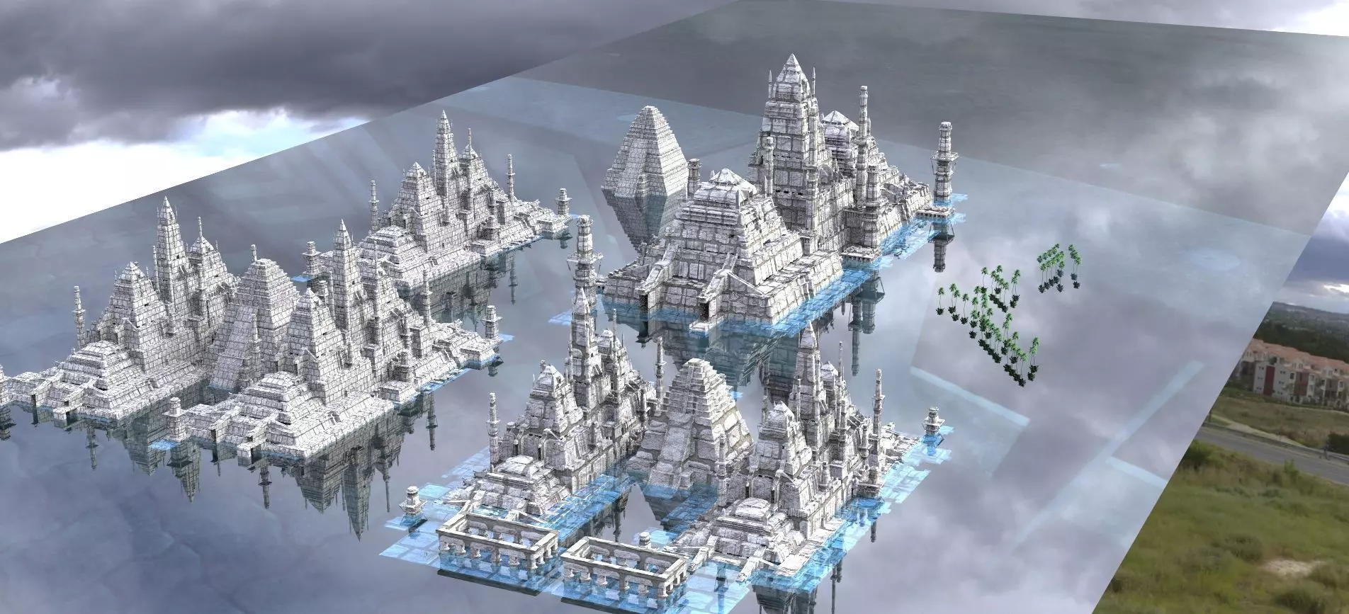 Ancient Egypt Kit bash Nile Full collection 1 3D model_0