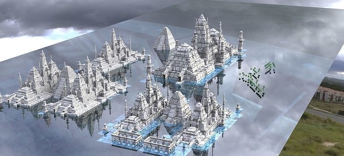 Ancient Egypt Kit bash Nile Full collection 1 3D model