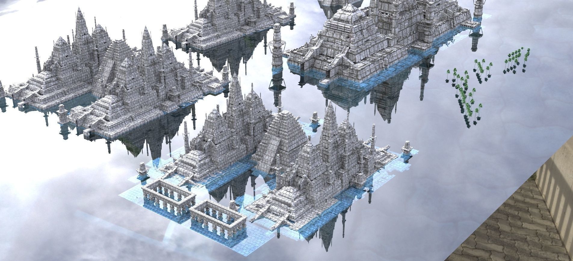 Ancient Egypt Kit bash Nile Full collection 1 3D model_13