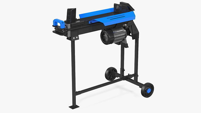 Electric Log Splitter with Stand 3D model