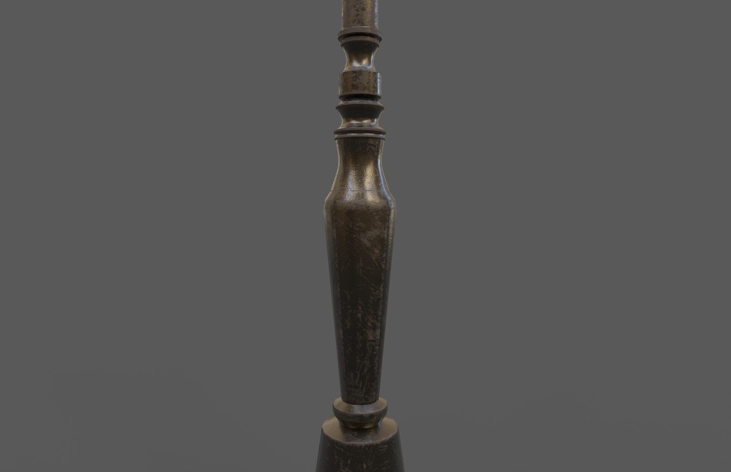 Two Street Lamps Victorian Style 3D Model Low-poly 3D model_3