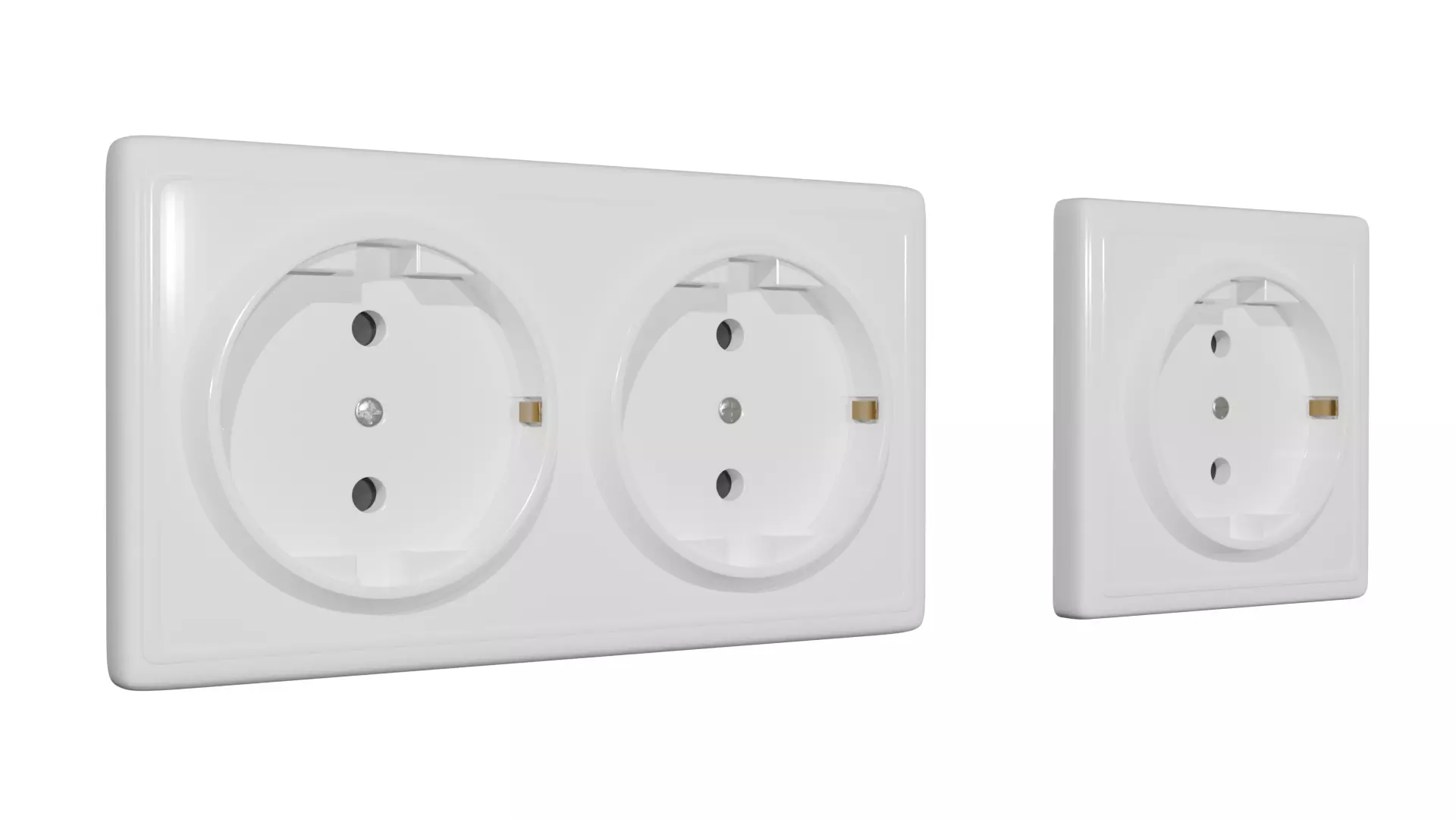 Electric socket 3D model_0