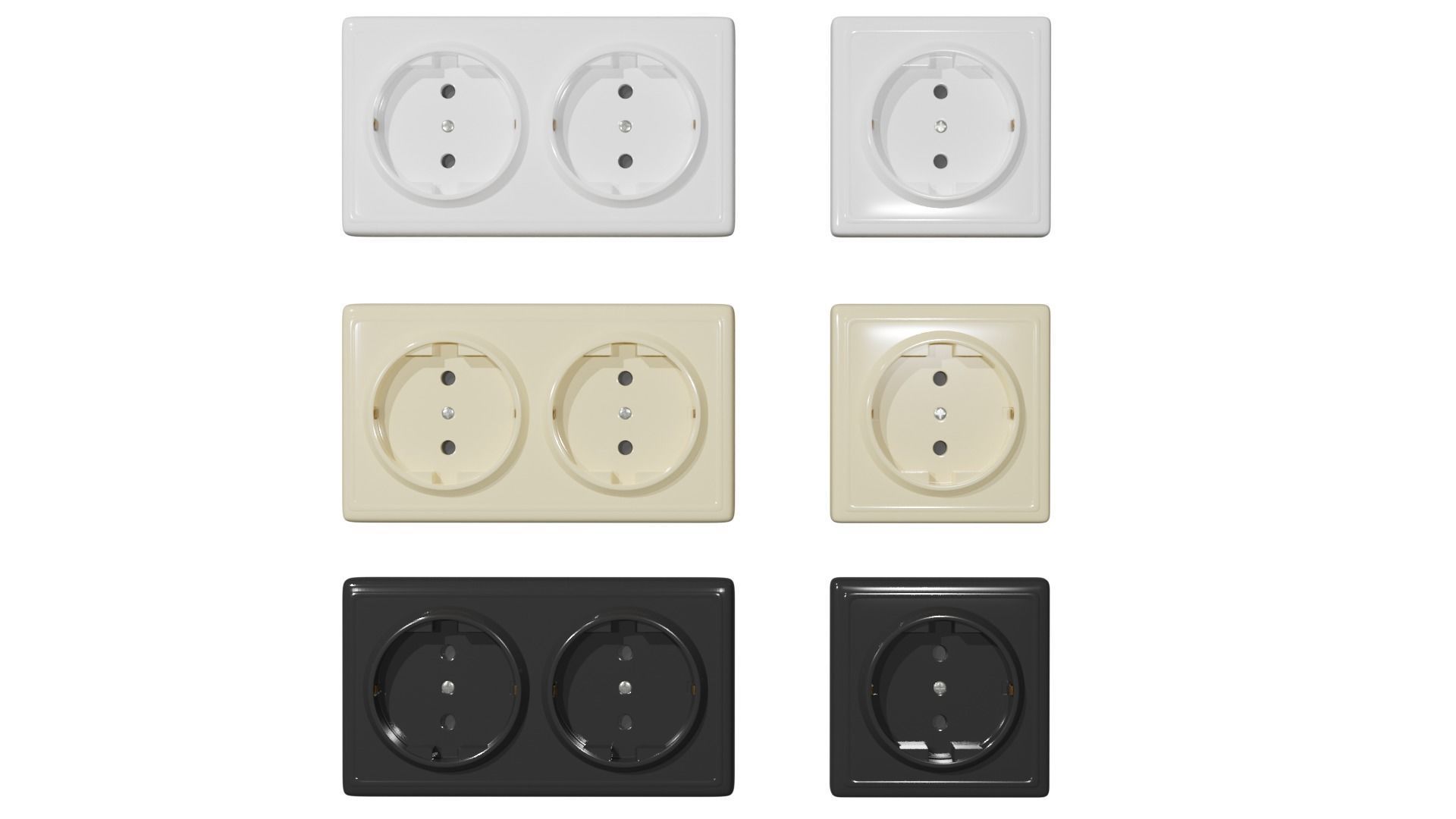Electric socket 3D model_3