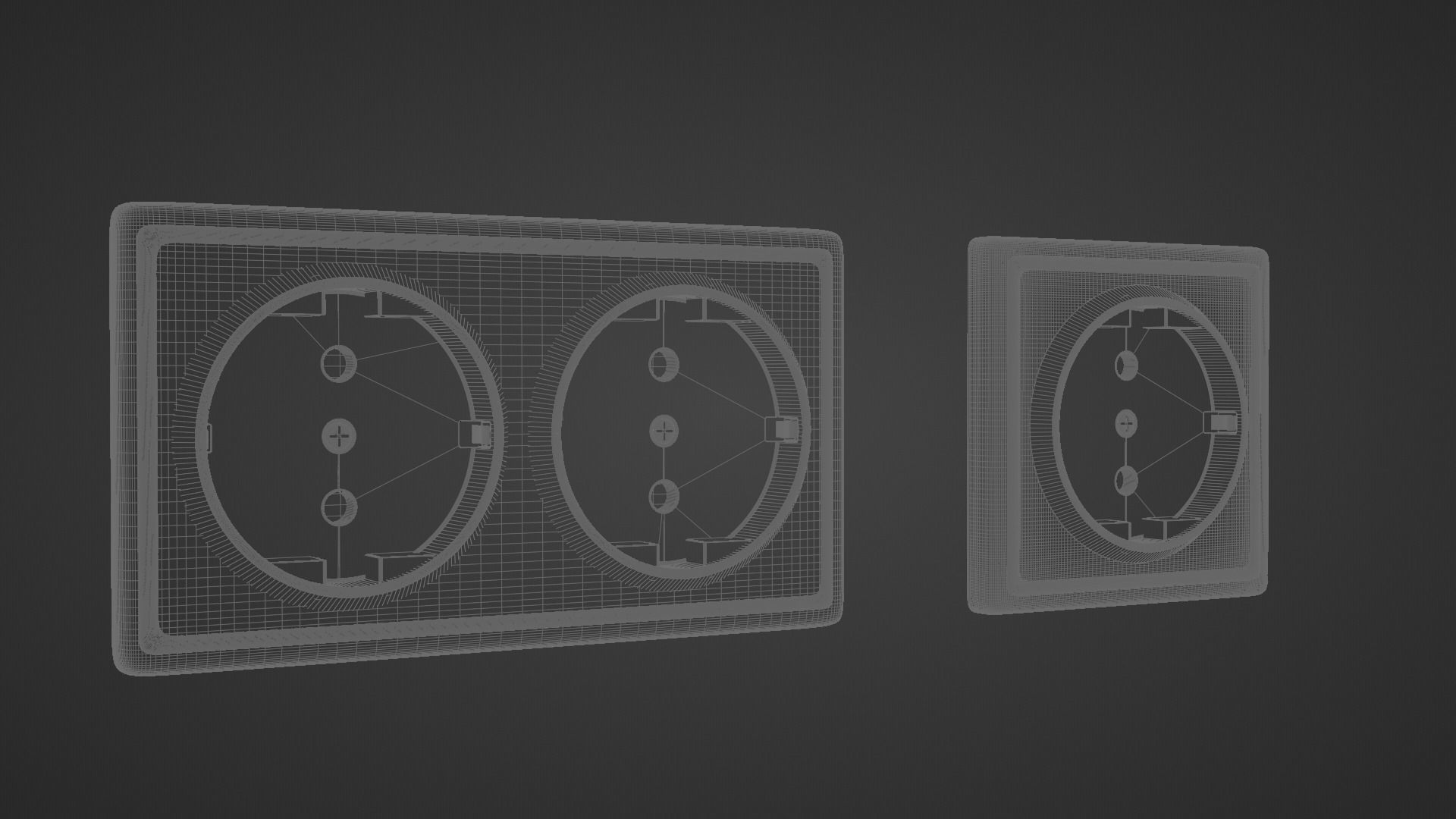 Electric socket 3D model_5