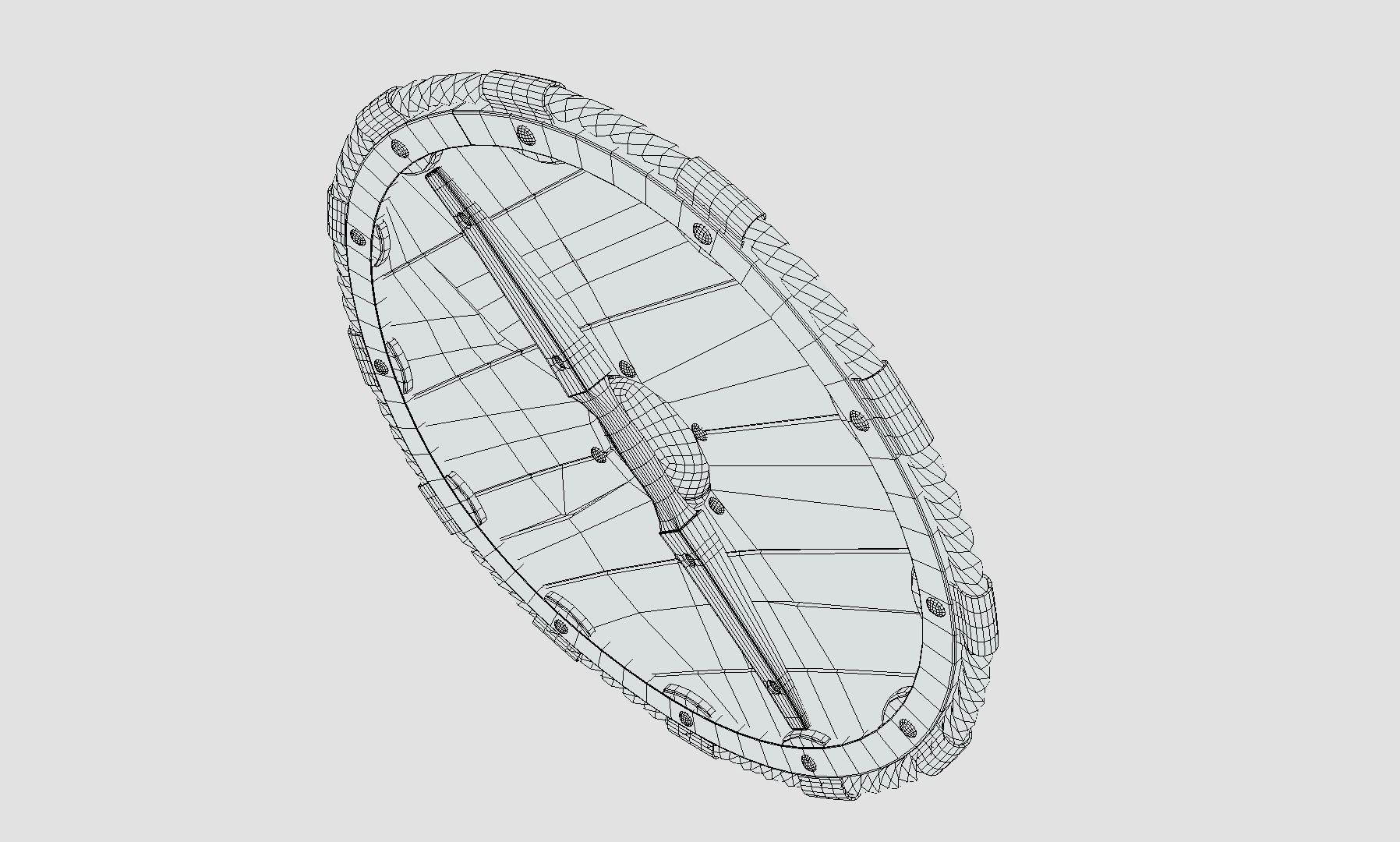Viking Raven Shield Low-poly 3D model_18