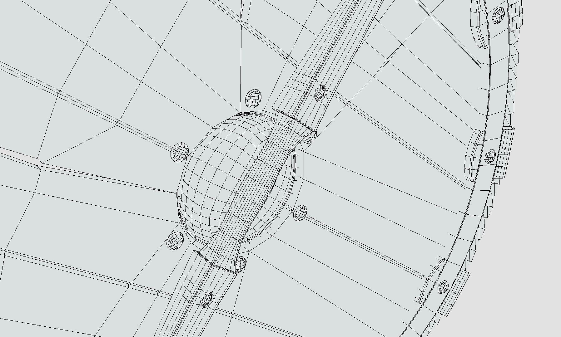 Viking Raven Shield Low-poly 3D model_17