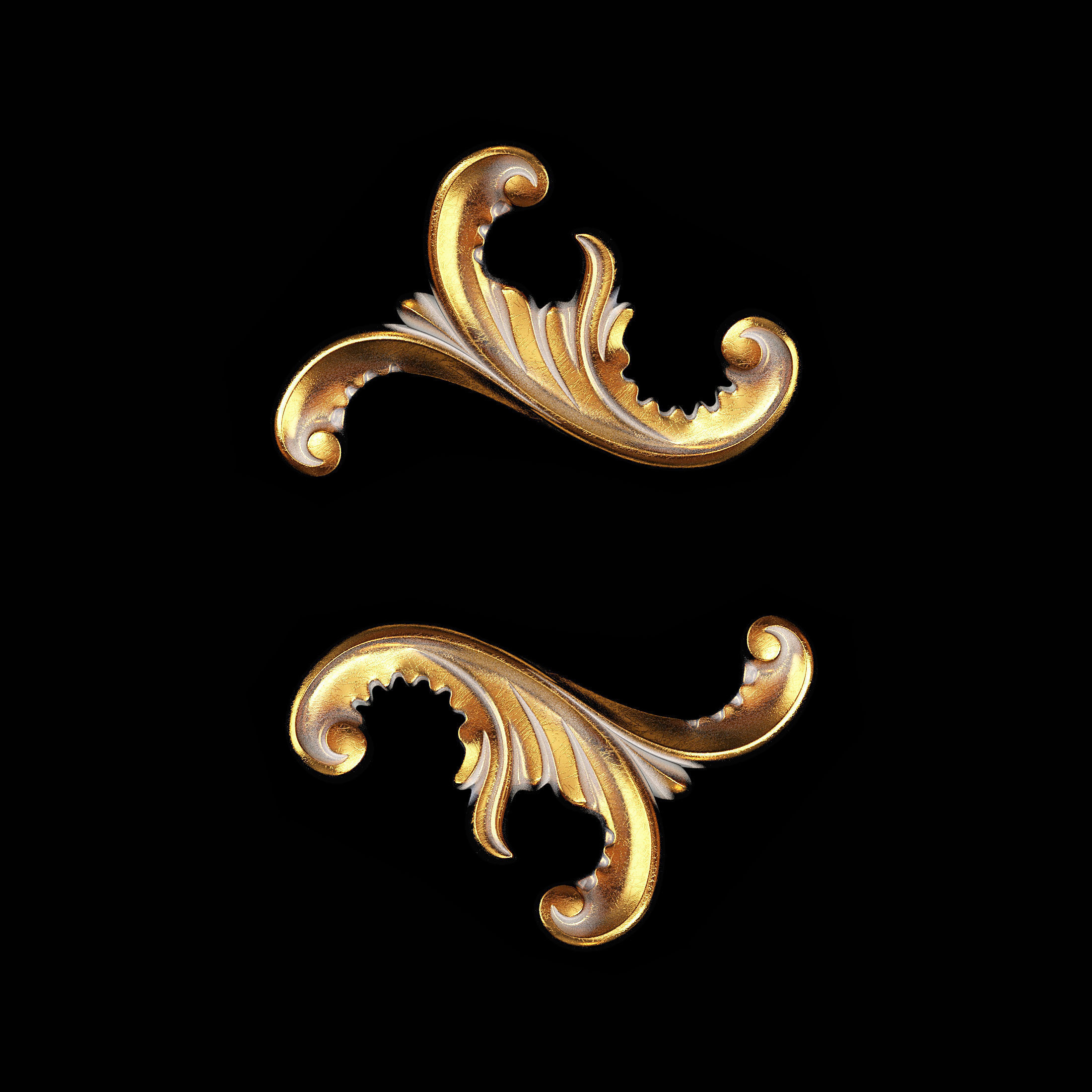 Classic carved 112 3D model_2