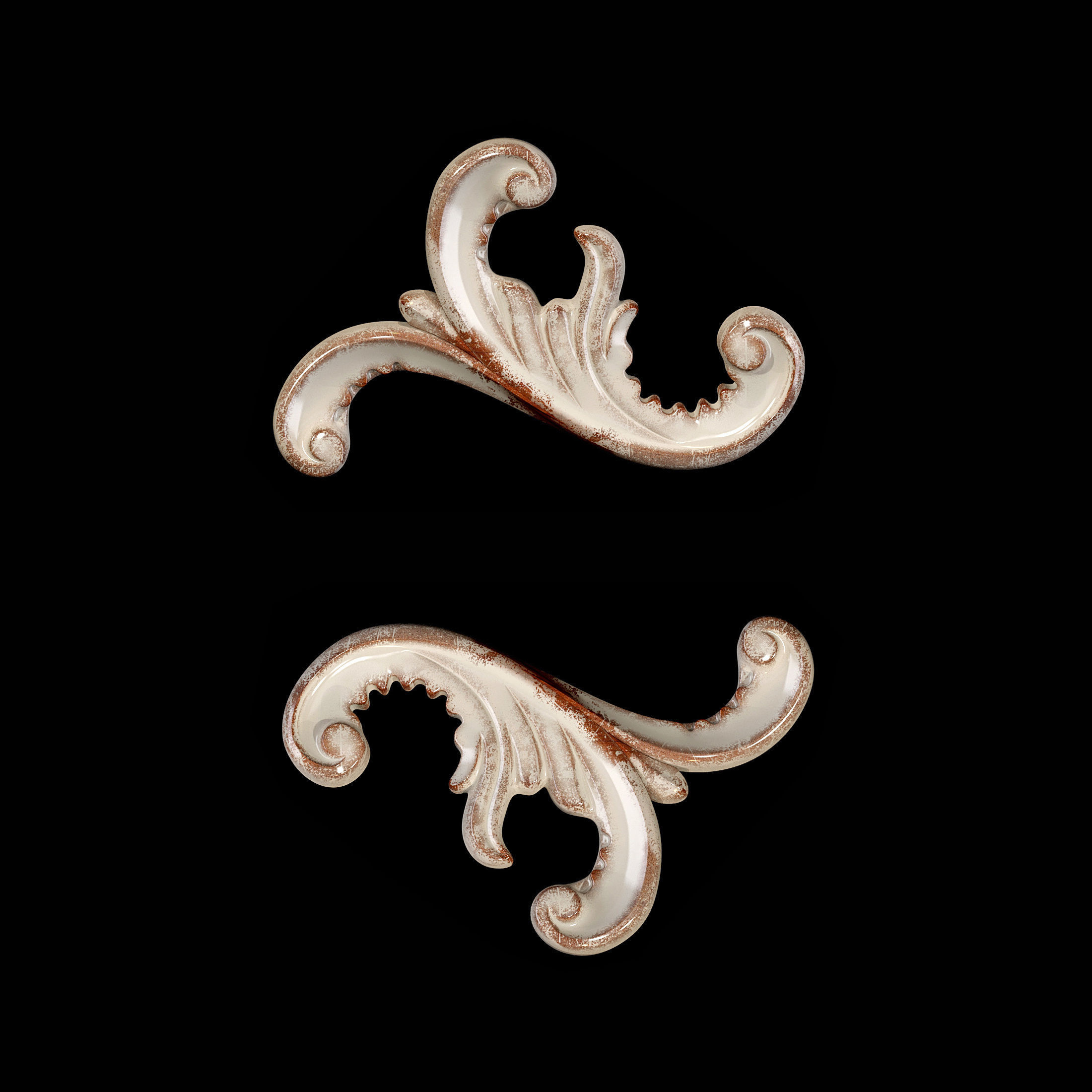 Classic carved 112 3D model_3