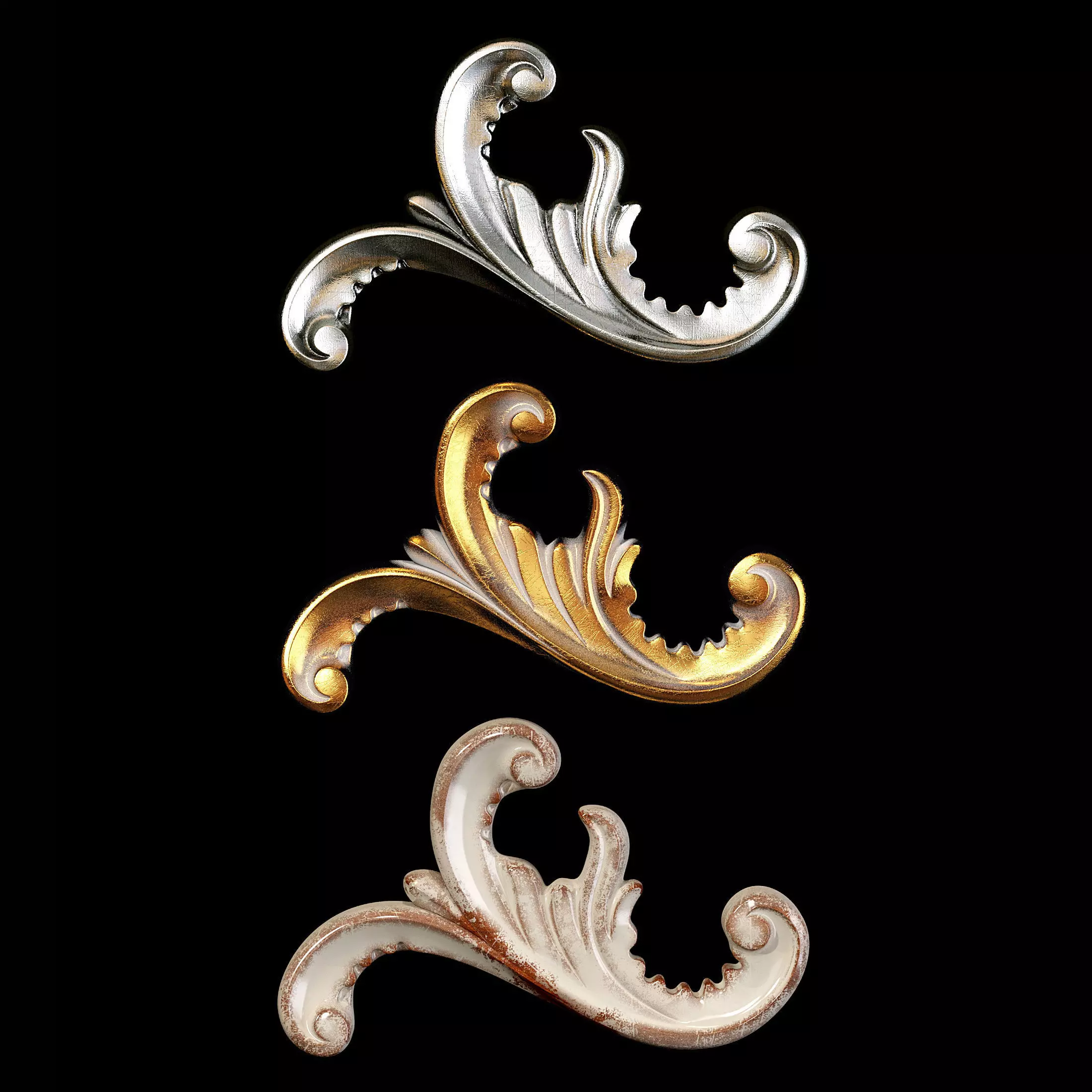 Classic carved 112 3D model_0