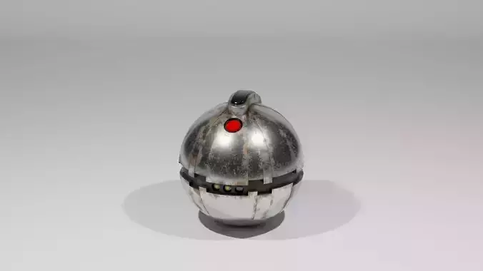 Thermal Detonator Low-poly 3D model
