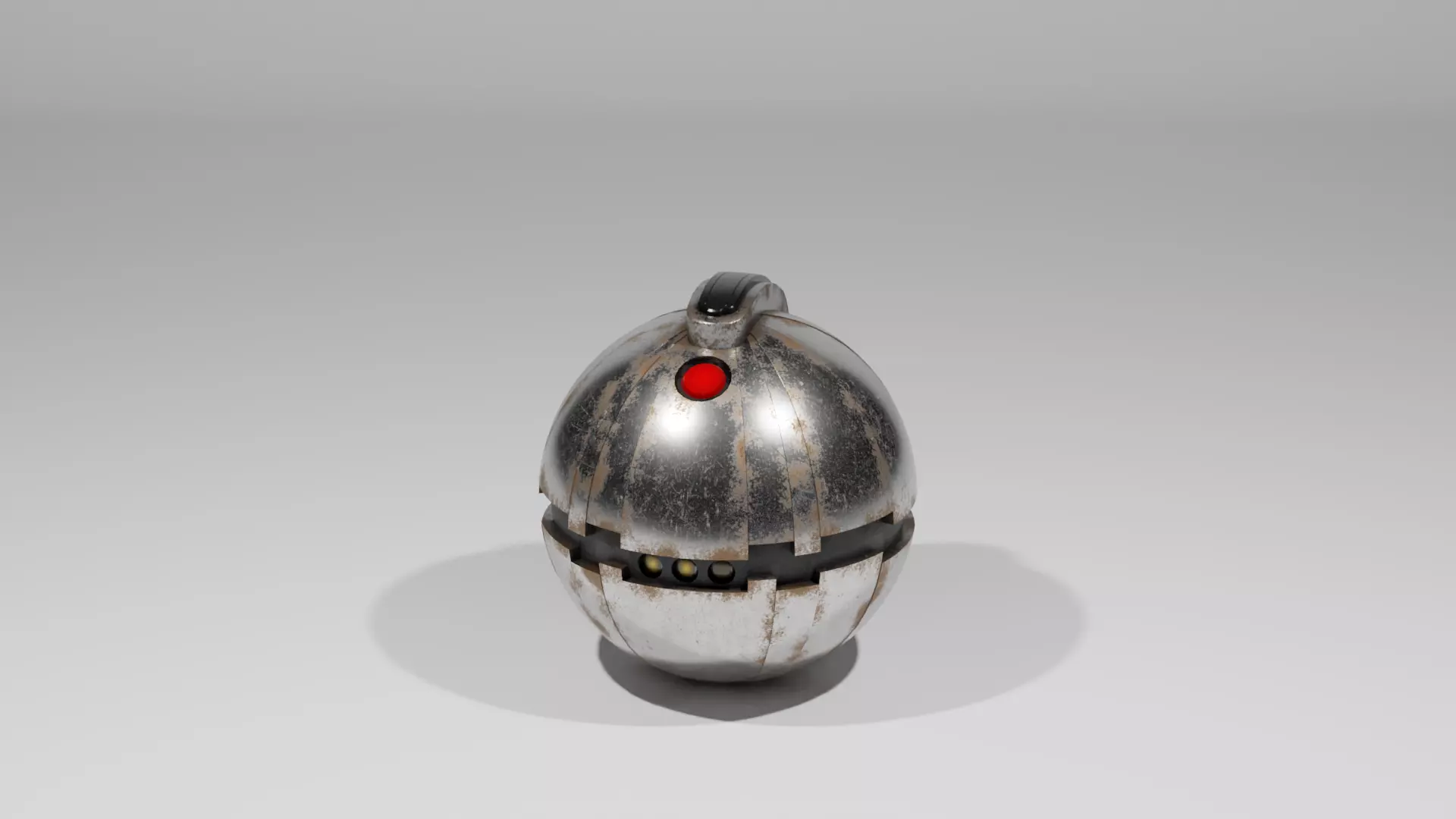 Thermal Detonator Low-poly 3D model_0
