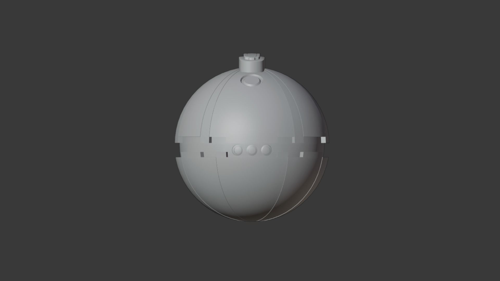 Thermal Detonator Low-poly 3D model_7