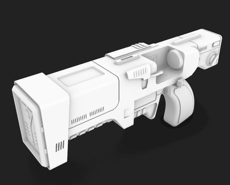 Institute Laser Pistol Fallout  3D print model_23