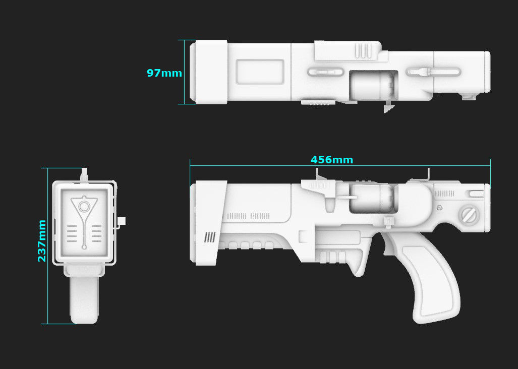 Institute Laser Pistol Fallout  3D print model_4