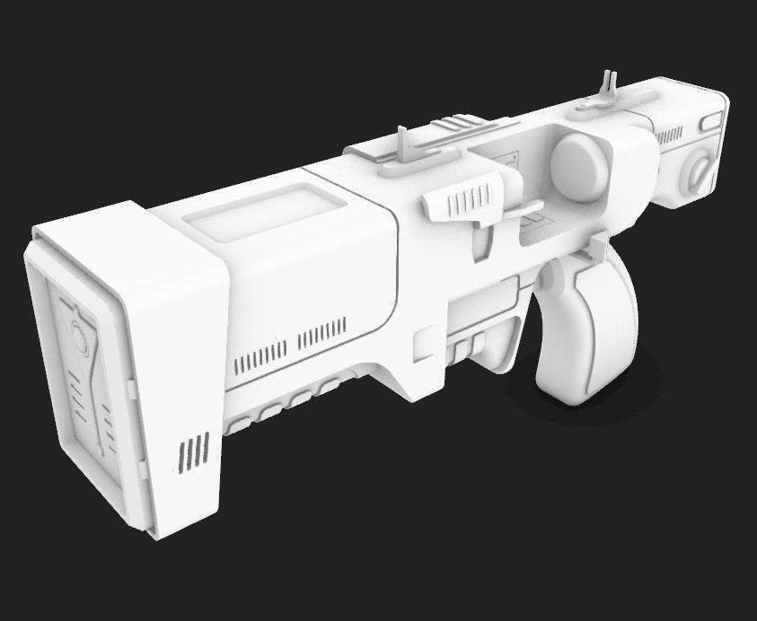 Institute Laser Pistol Fallout  3D print model_24