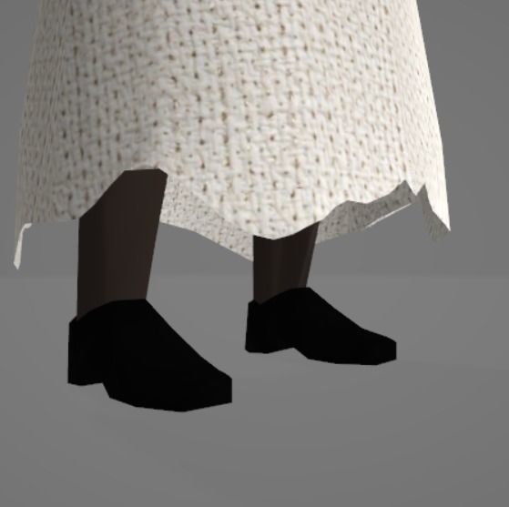 Horror Grandma Scary Granny model Low-poly 3D model_6