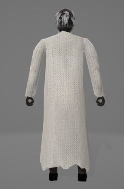 Horror Grandma Scary Granny model Low-poly 3D model_5