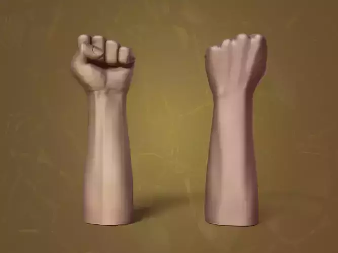Hand Figurine Low-poly 3D model