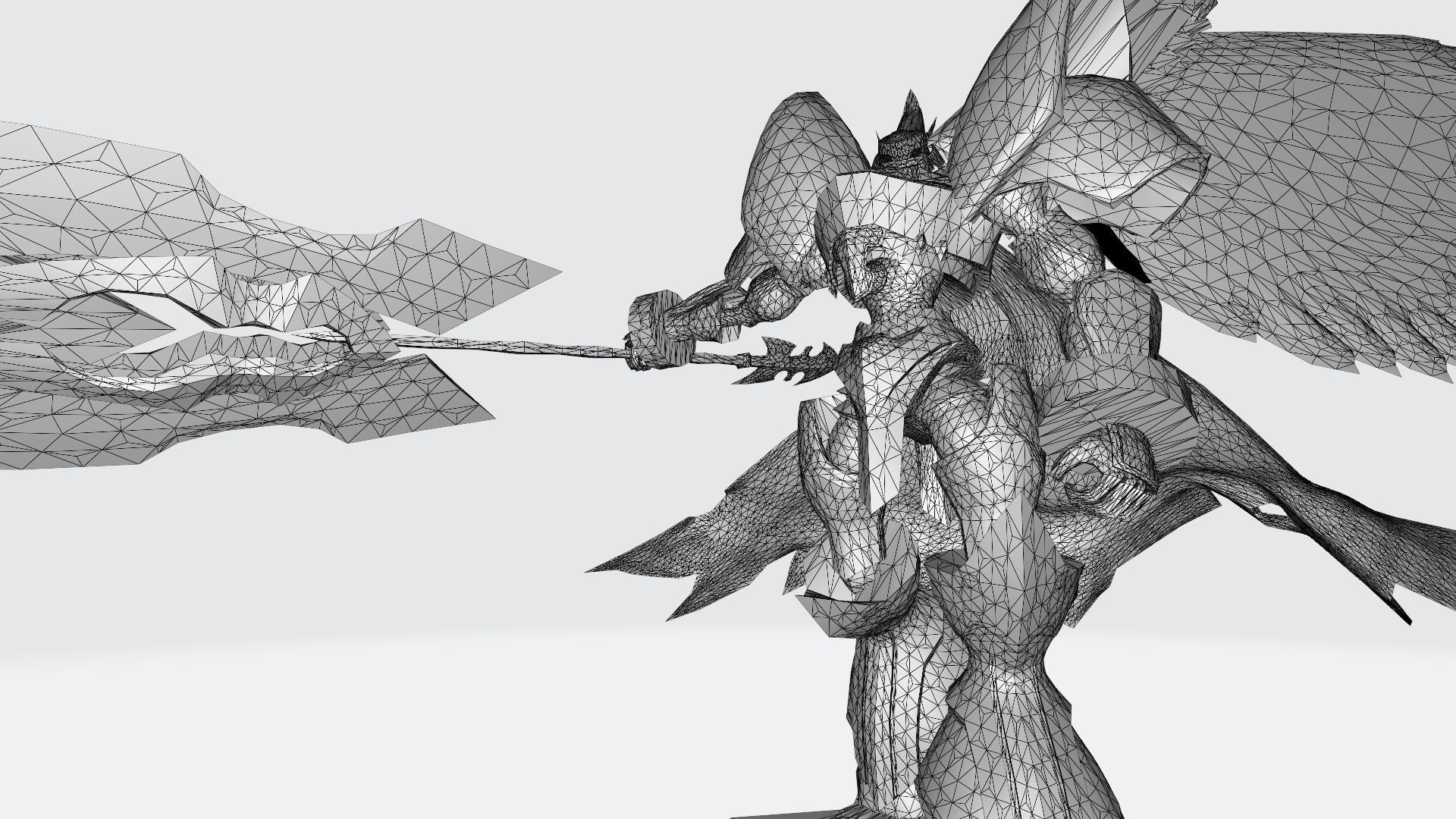 Alphamon Ouryuken 3D print model_16