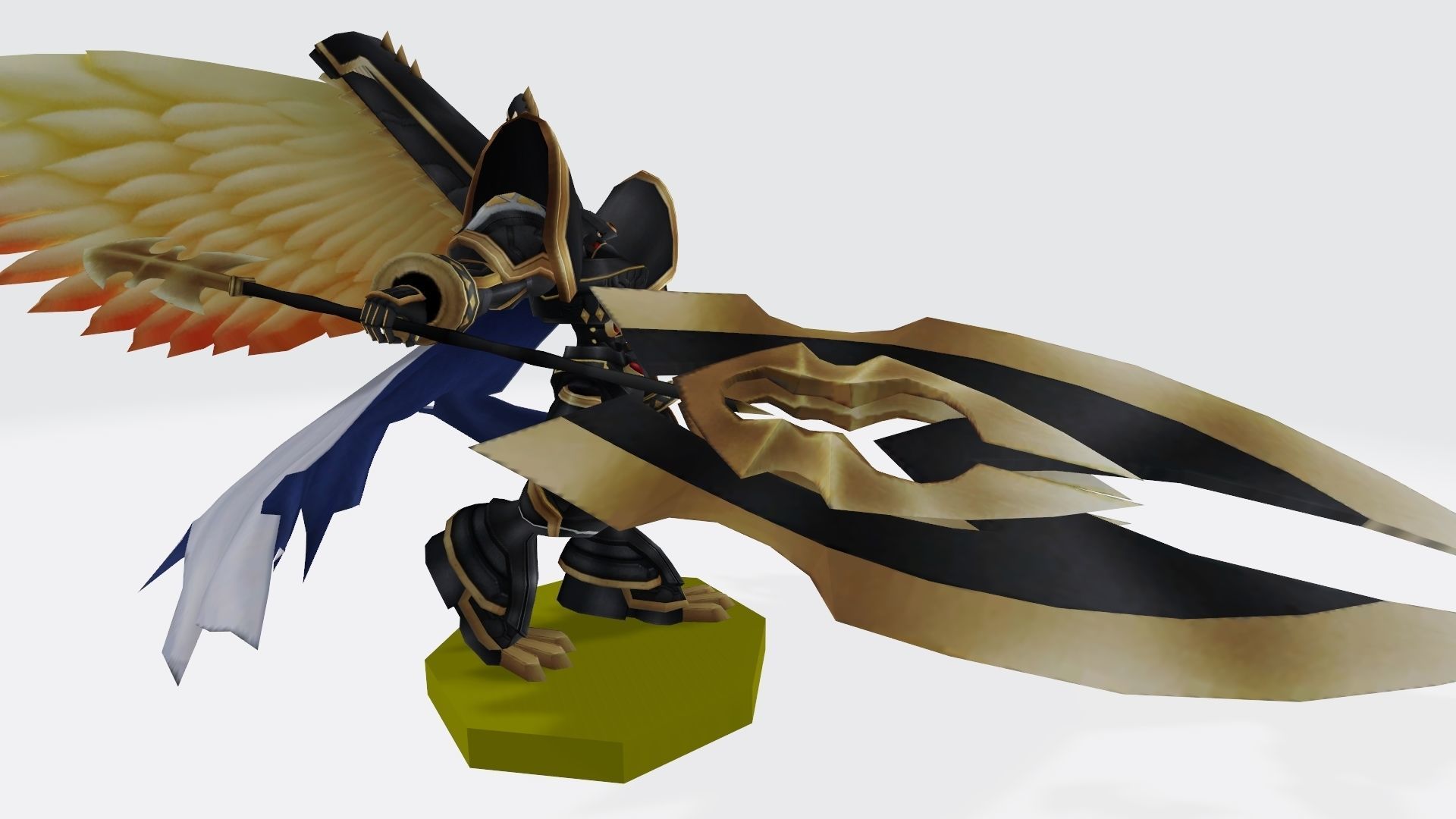 Alphamon Ouryuken 3D print model_13