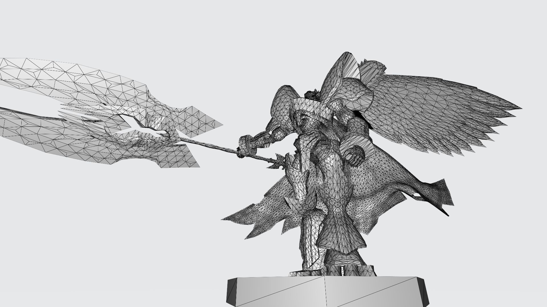 Alphamon Ouryuken 3D print model_21