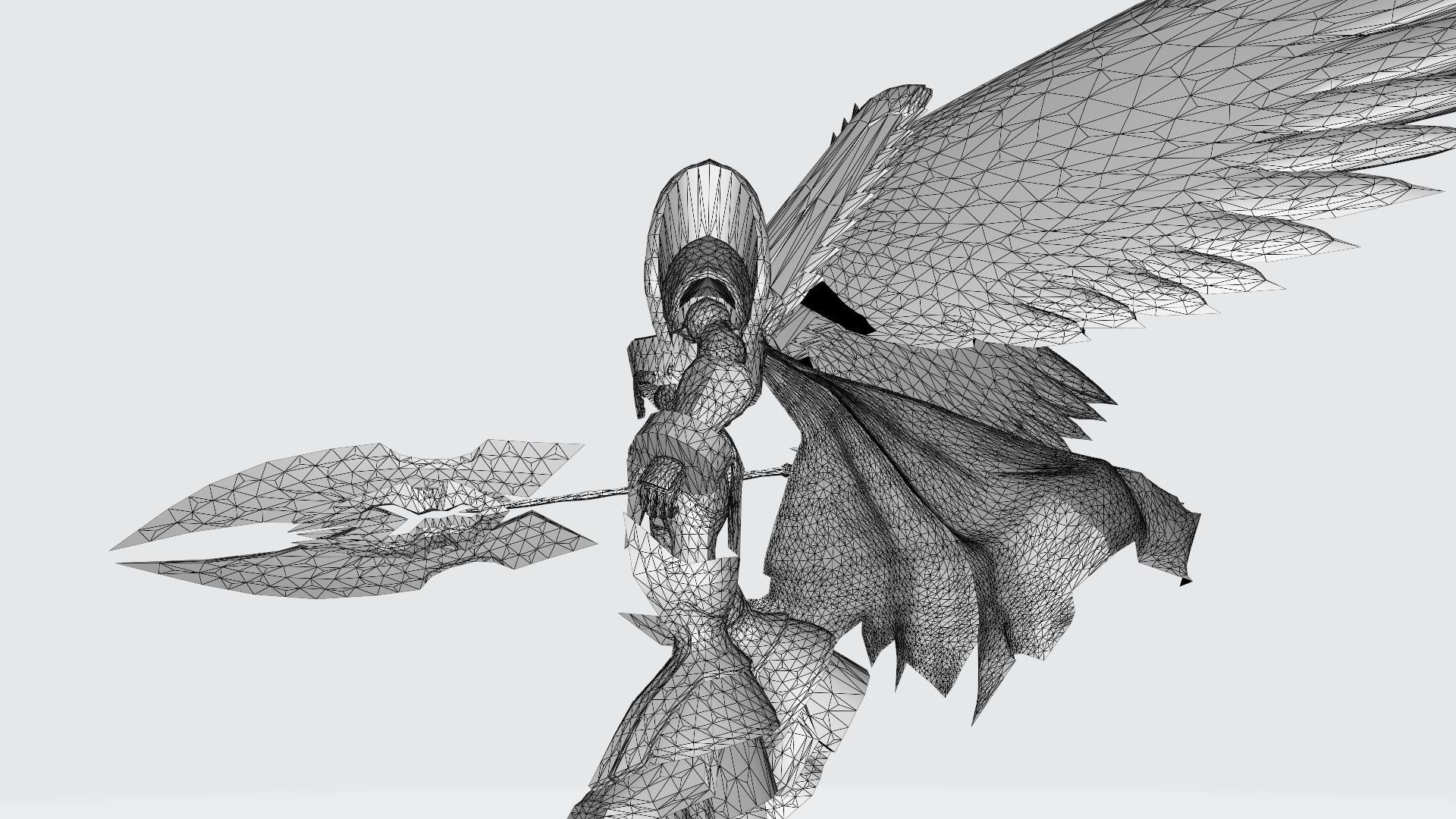 Alphamon Ouryuken 3D print model_20