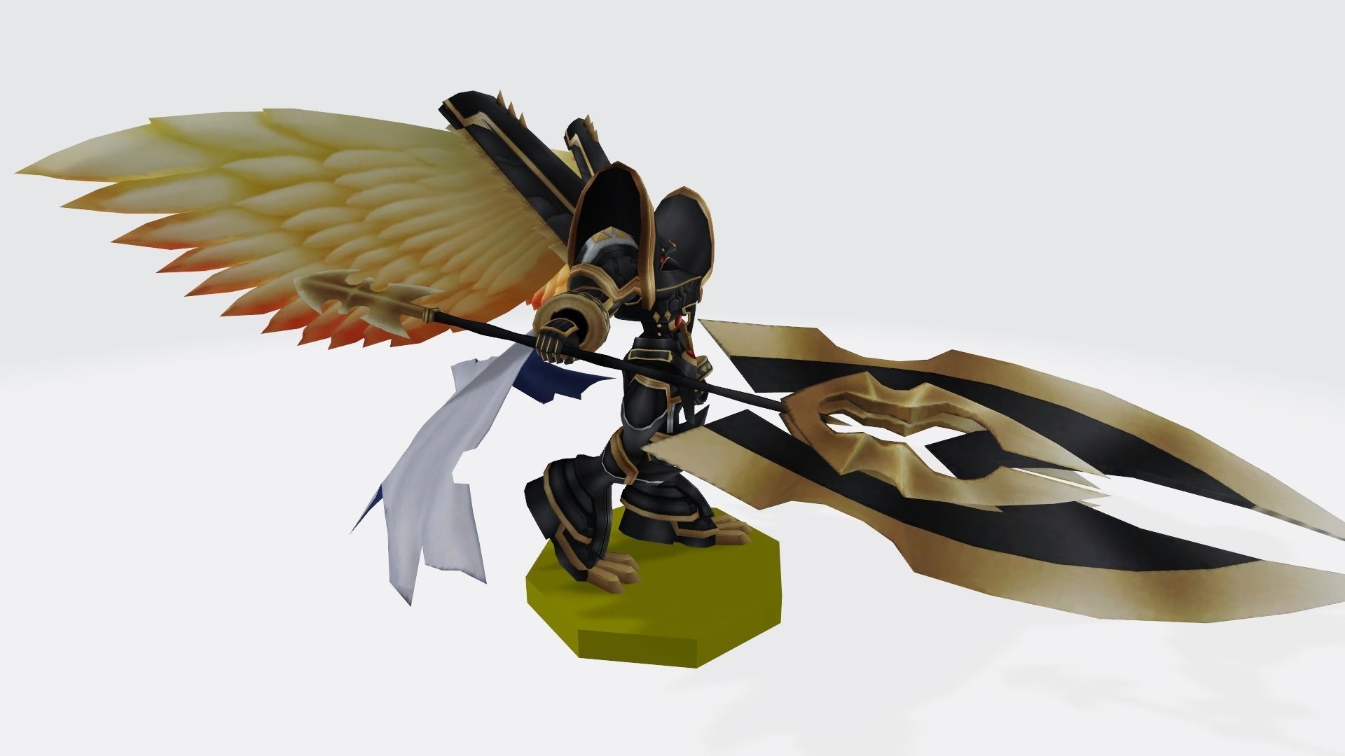 Alphamon Ouryuken 3D print model_7