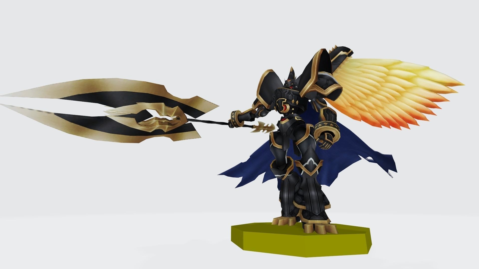 Alphamon Ouryuken 3D print model_10