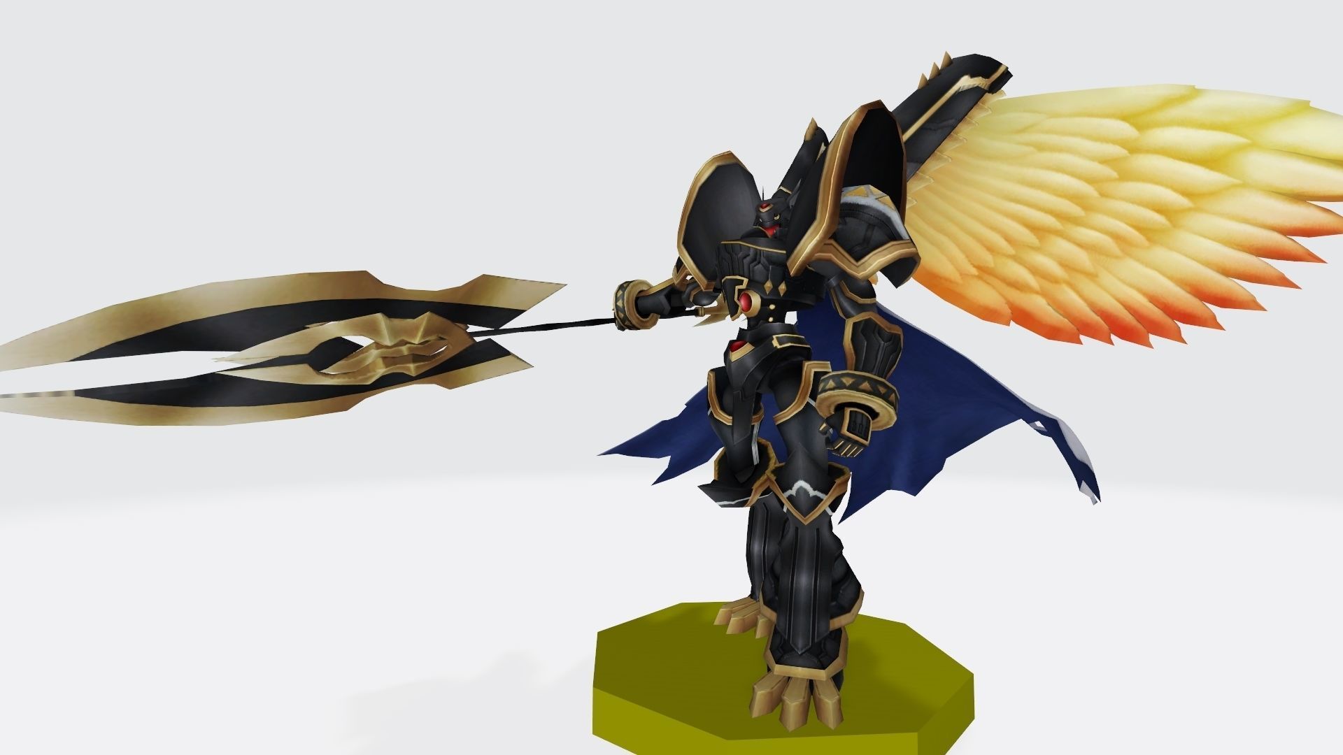 Alphamon Ouryuken 3D print model_2