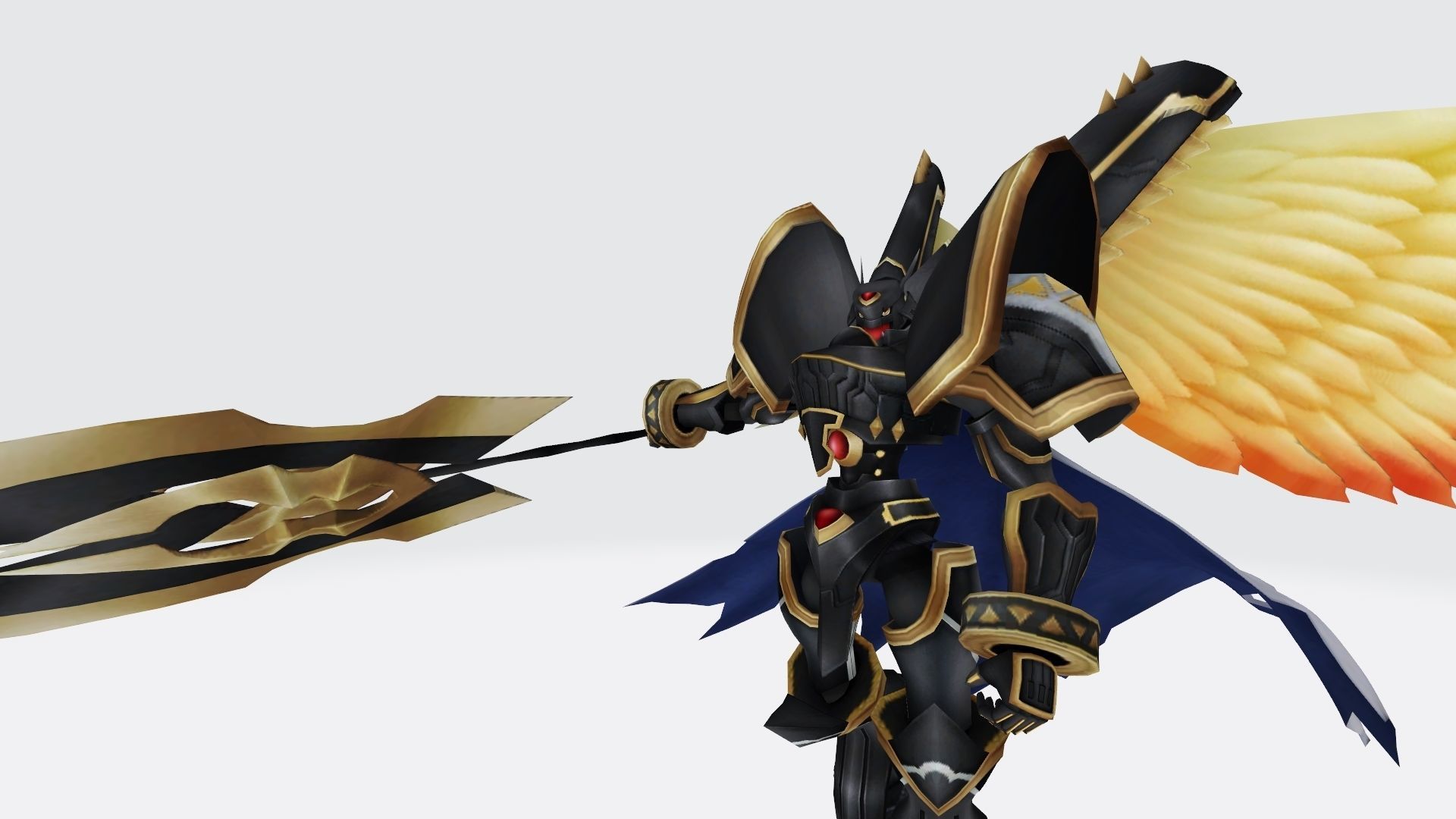 Alphamon Ouryuken 3D print model_1