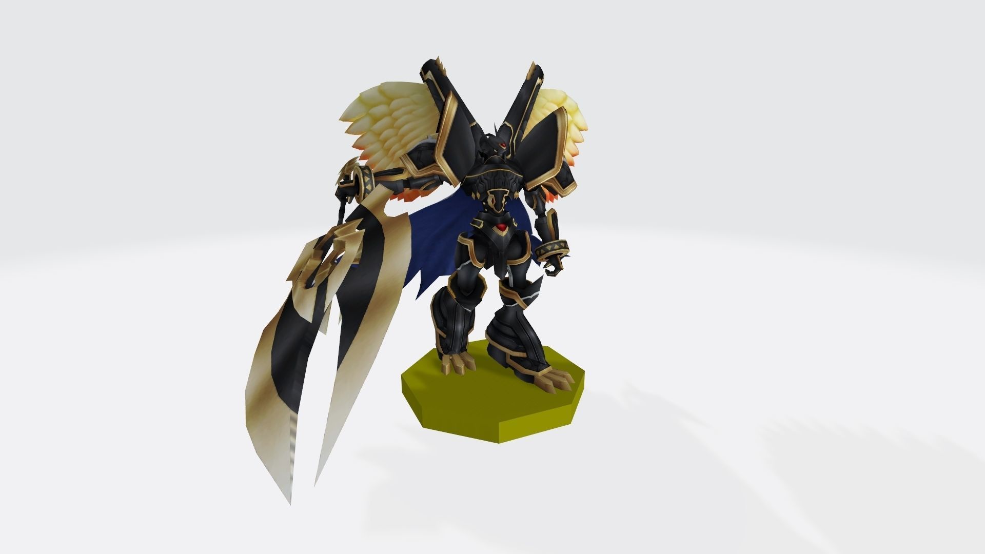 Alphamon Ouryuken 3D print model_8